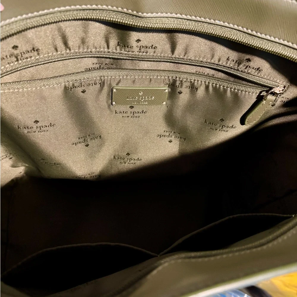 Kate Spade Forest Green Tote Purse - Picture 5 of 7